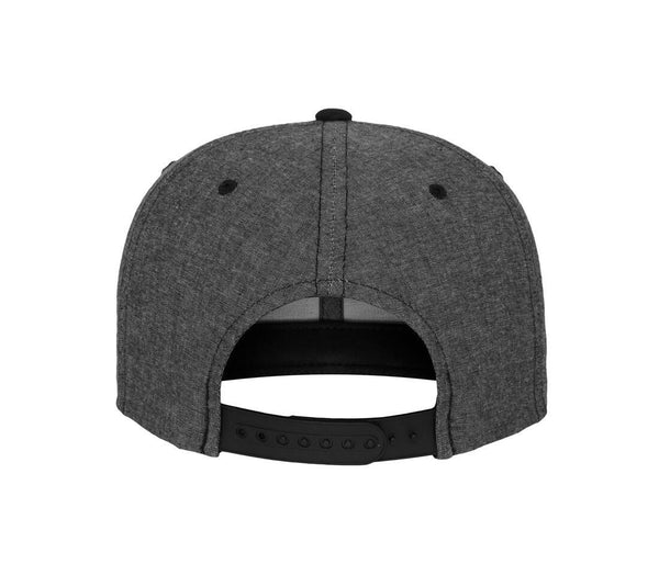 Chambray-suede Snapback
