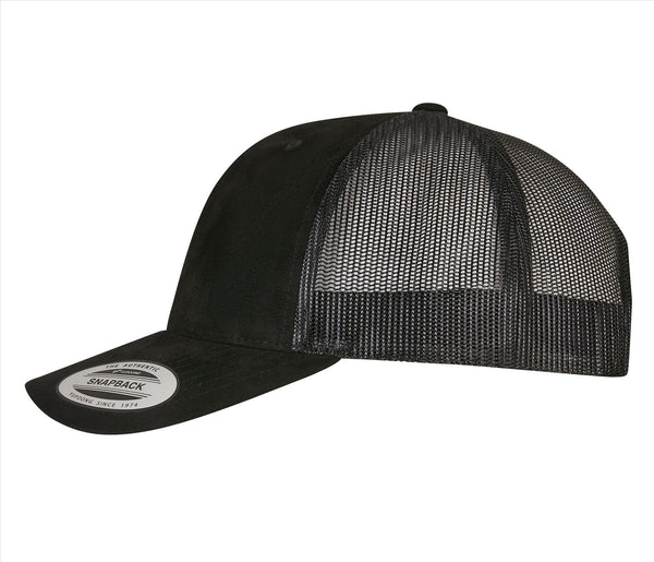Suede Leather Trucker Cap