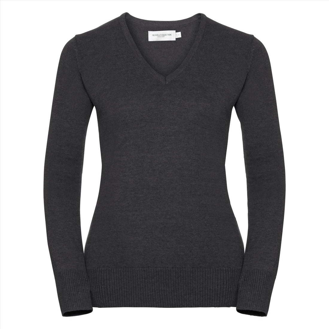 Russell Ladies V-Neck Knitted Pullover