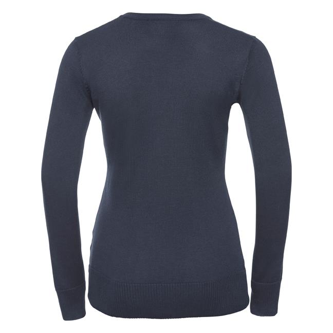 Russell Ladies V-Neck Knitted Pullover