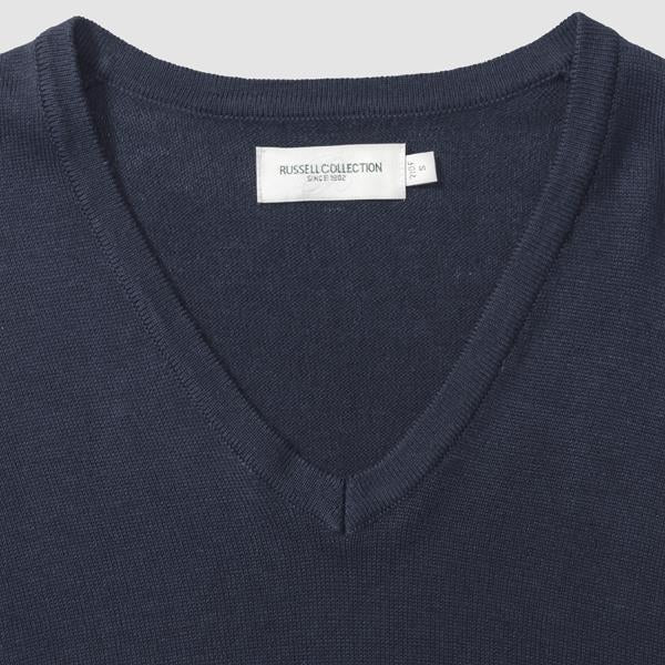 Russell Ladies V-Neck Knitted Pullover