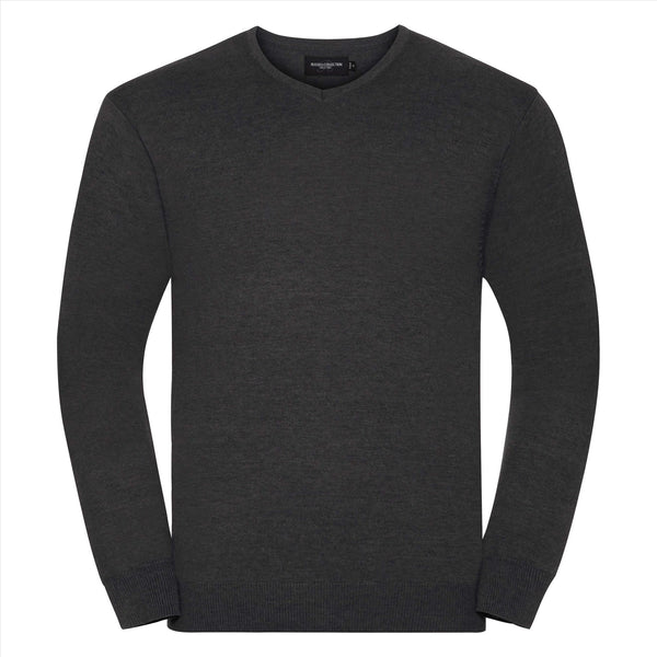 Russell Men V-neck Knitted Pullover