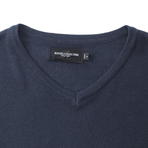 Russell Men V-neck Knitted Pullover