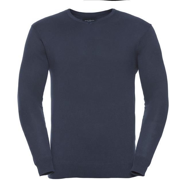 Russell Men V-neck Knitted Pullover