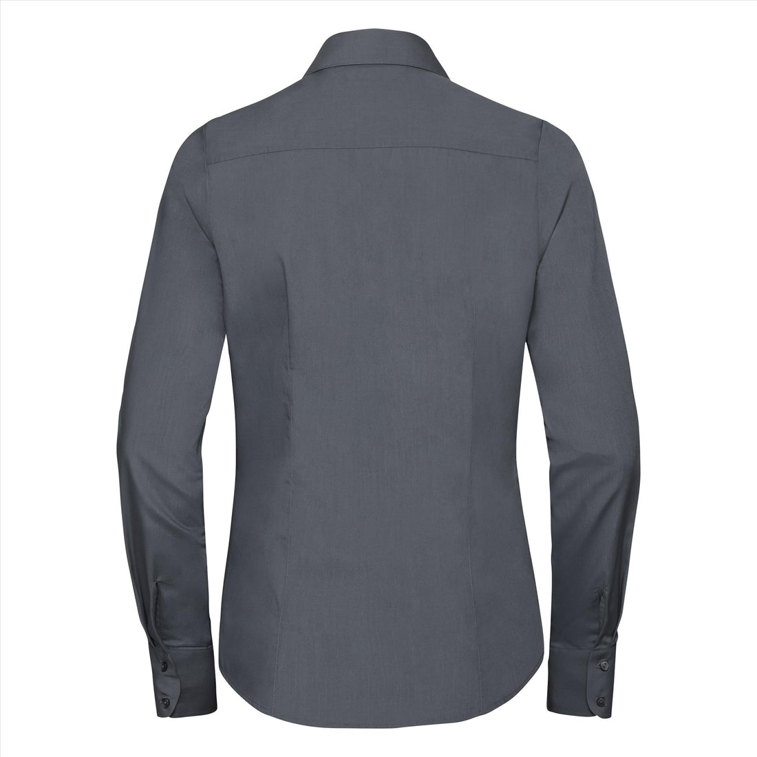 Russell Ladies Lsl Fitted Polycot. Poplin Shirt
