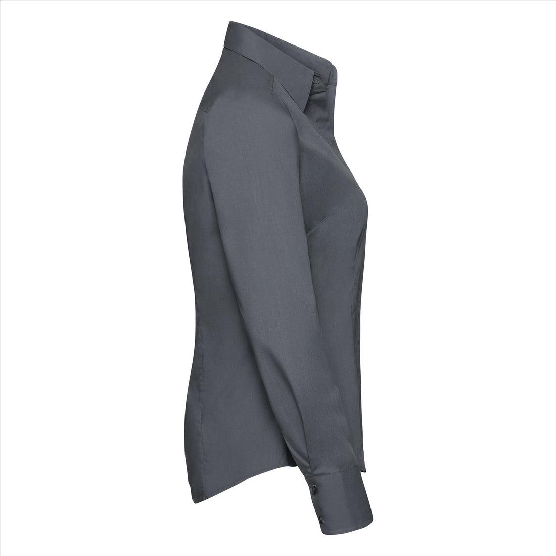 Russell Ladies Lsl Fitted Polycot. Poplin Shirt