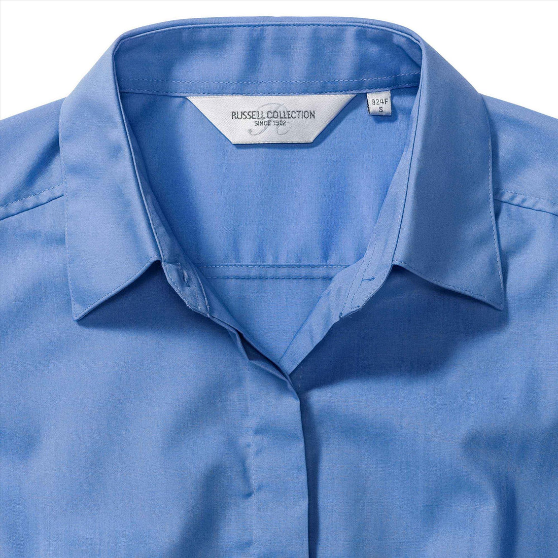 Russell Ladies Lsl Fitted Polycot. Poplin Shirt
