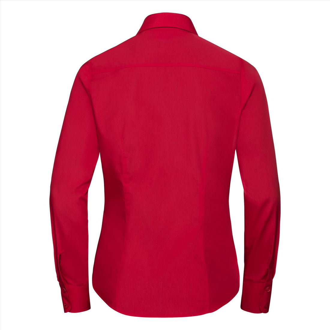 Russell Ladies Lsl Fitted Polycot. Poplin Shirt