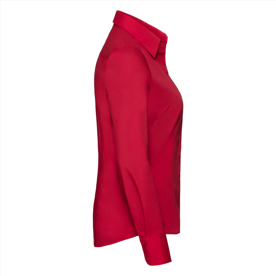 Russell Ladies Lsl Fitted Polycot. Poplin Shirt