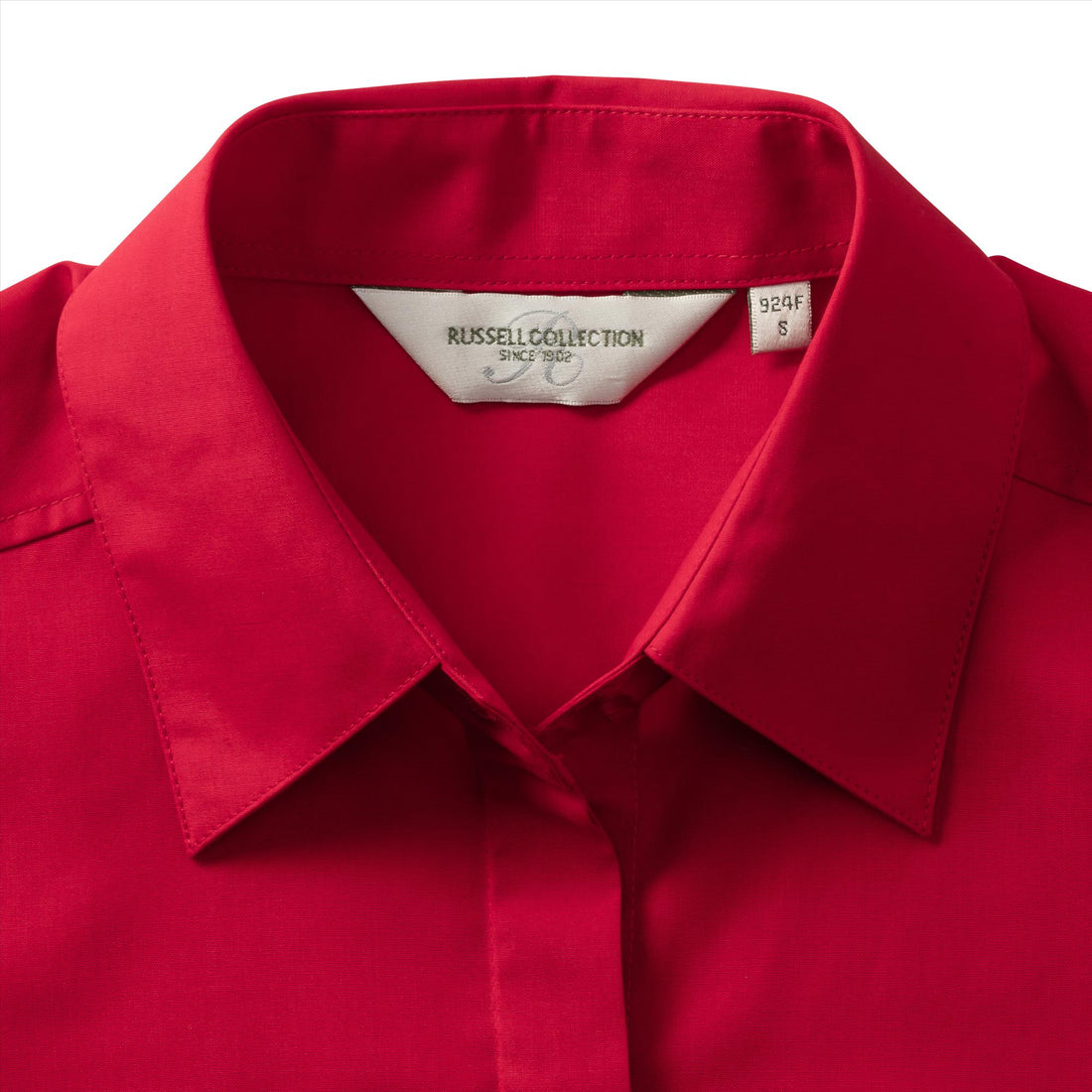 Russell Ladies Lsl Fitted Polycot. Poplin Shirt