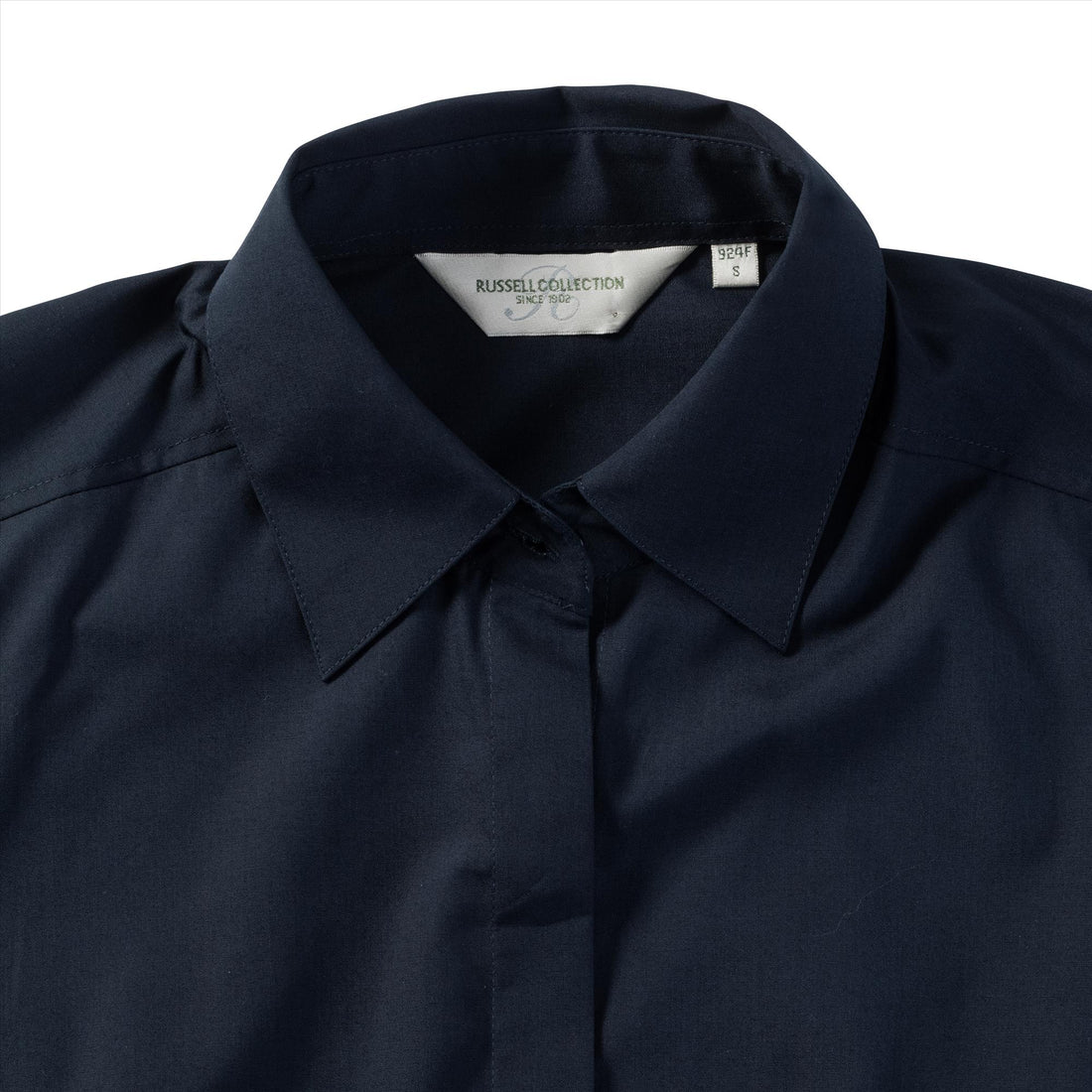 Russell Ladies Lsl Fitted Polycot. Poplin Shirt