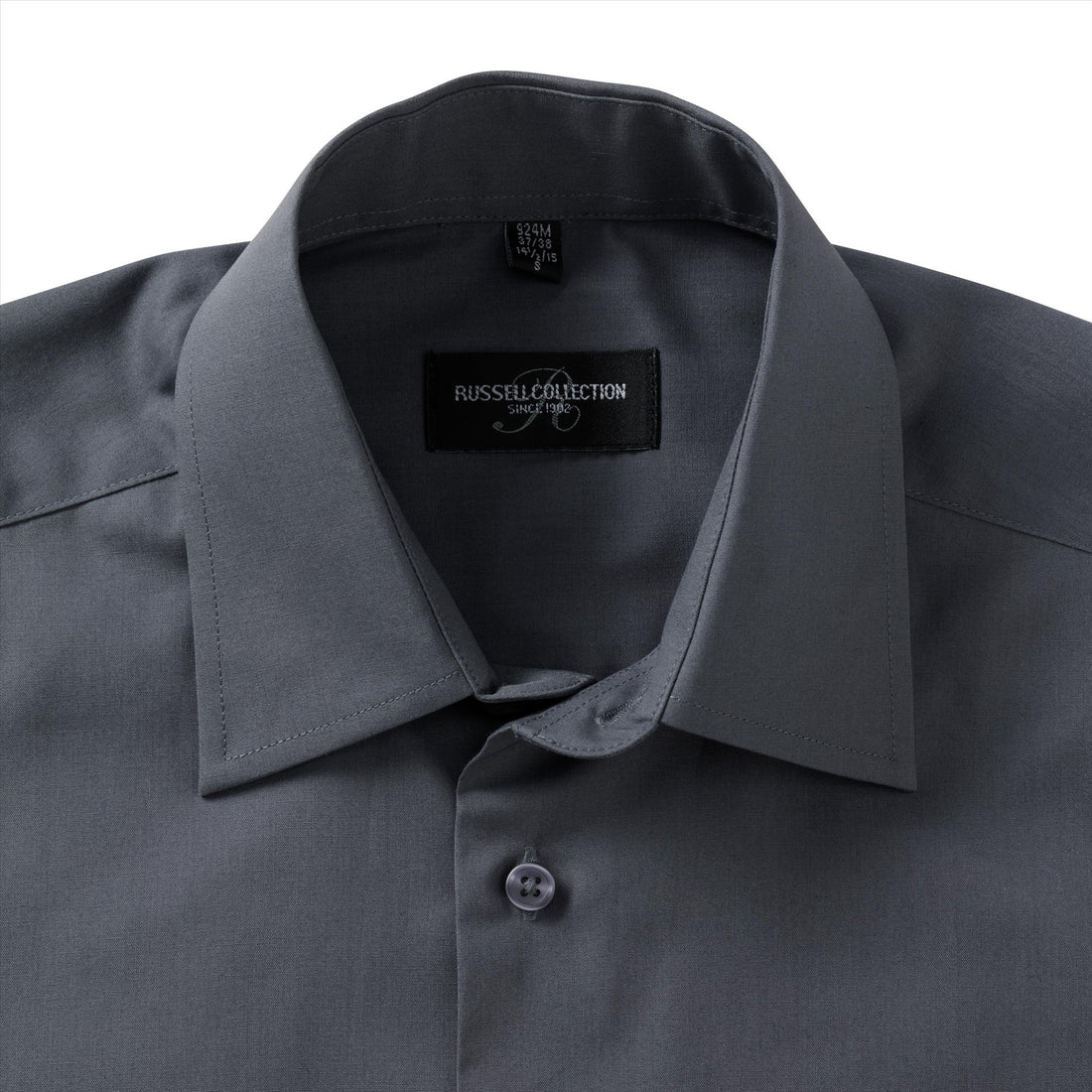 Russell Men Lsl Tailored Polycot. Poplin Shirt