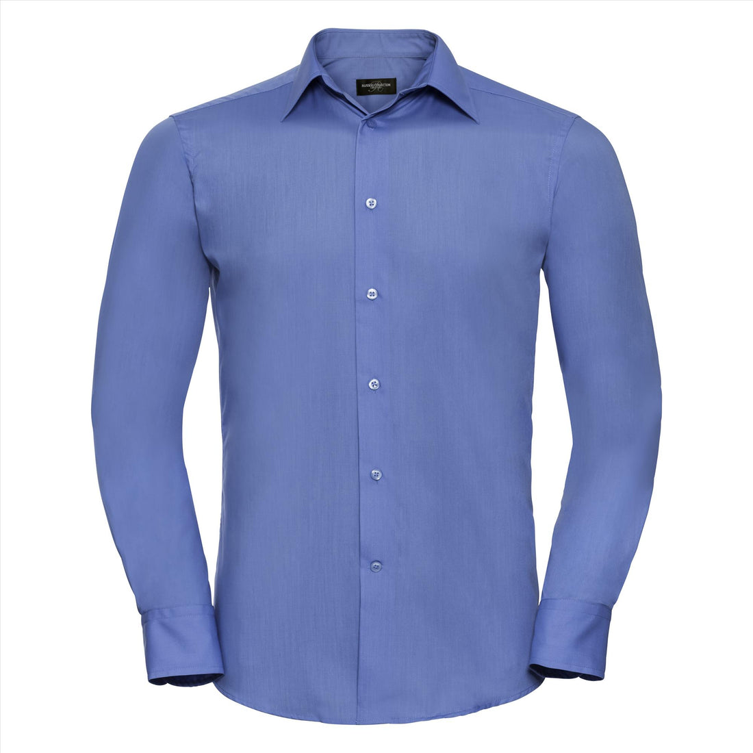 Russell Men Lsl Tailored Polycot. Poplin Shirt
