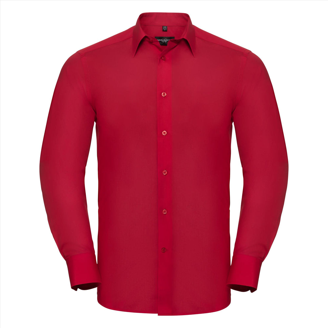 Russell Men Lsl Tailored Polycot. Poplin Shirt