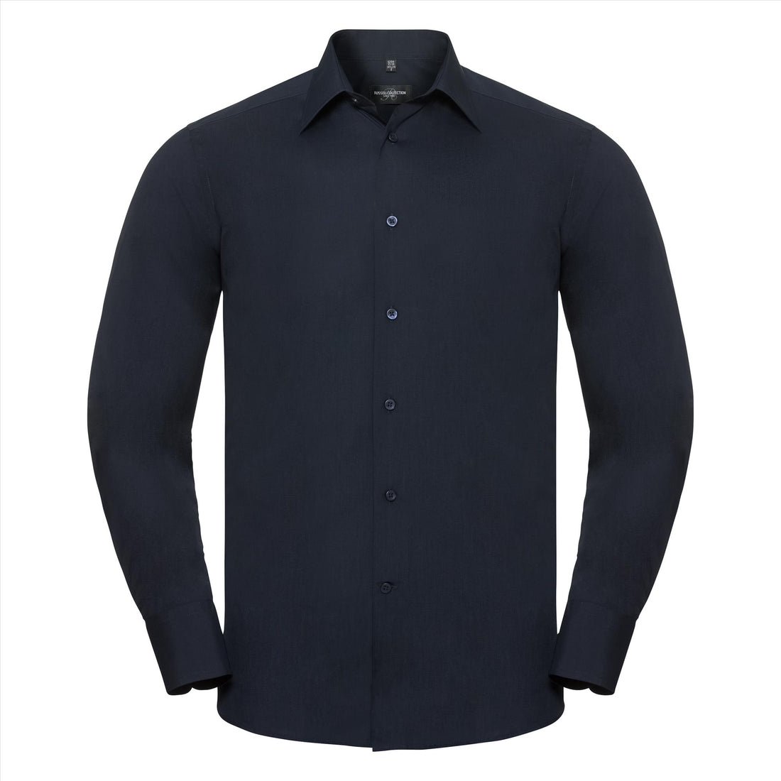 Russell Men Lsl Tailored Polycot. Poplin Shirt