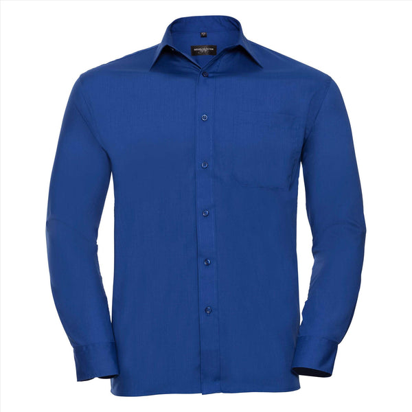 Russell Men Lsl Clas. Polycot. Poplin Shirt