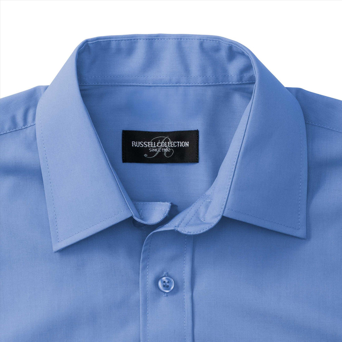 Russell Men Ss Clas. Polycot. Poplin Shirt