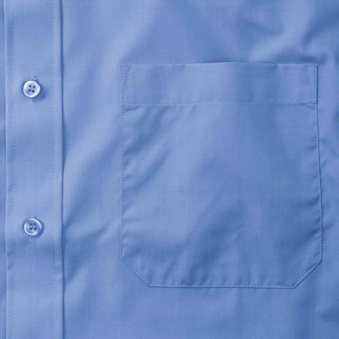 Russell Men Ss Clas. Polycot. Poplin Shirt
