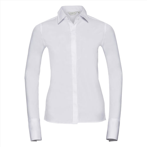 Russell Ladies Lsl Fit. Ultimate Stretch Shirt