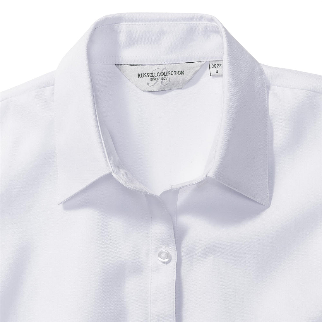 Russell Ladies Lsl Tailored Herringbone Shirt