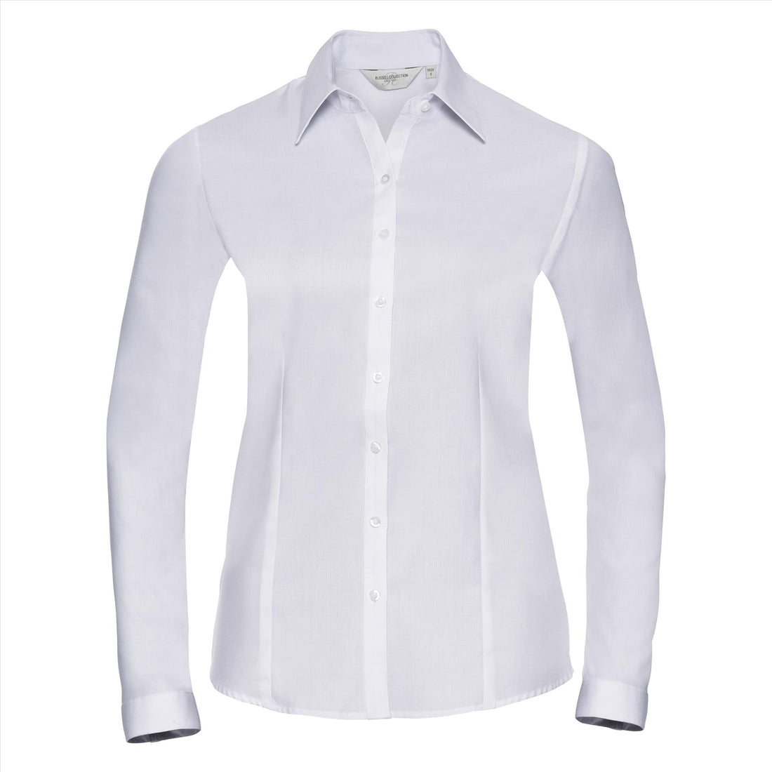 Russell Ladies Lsl Tailored Herringbone Shirt