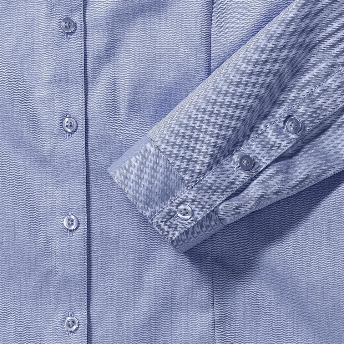 Russell Ladies Lsl Tailored Herringbone Shirt
