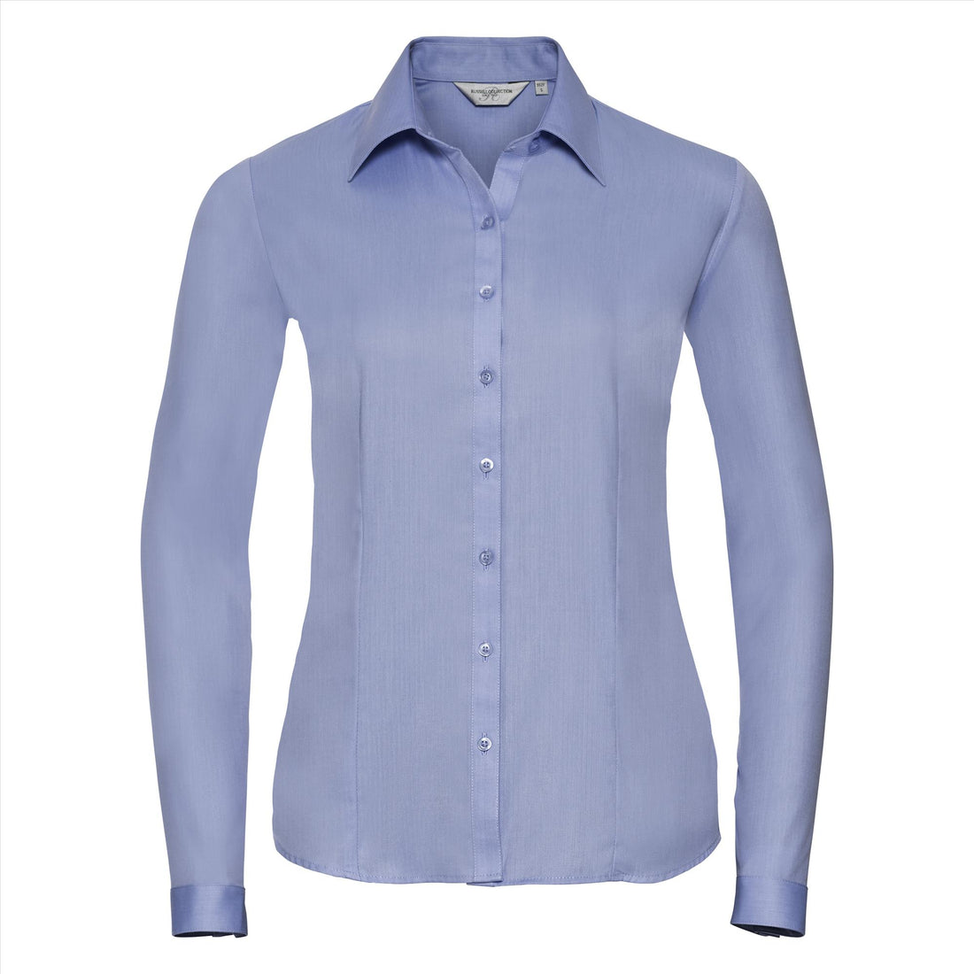 Russell Ladies Lsl Tailored Herringbone Shirt