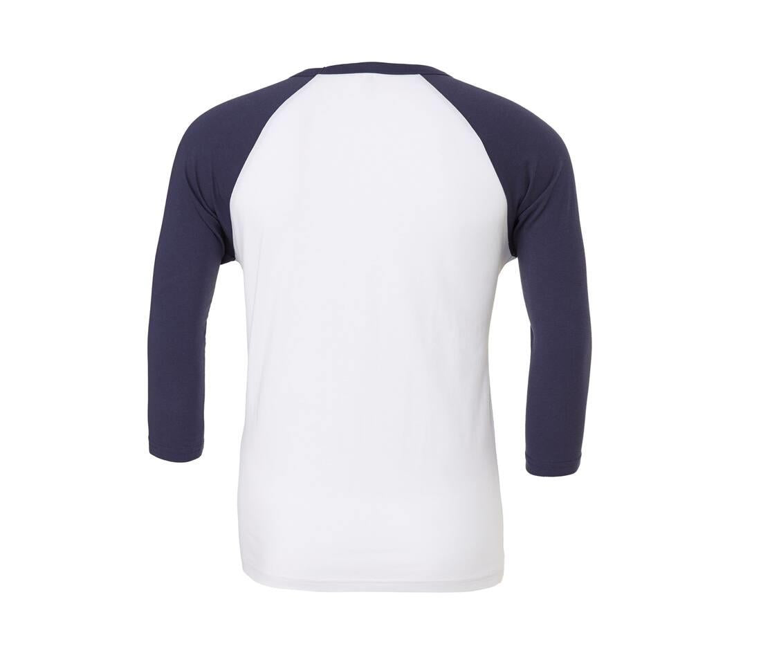 Bella + Canvas Unisex 3/4 Sleeve Baseball T-shirt