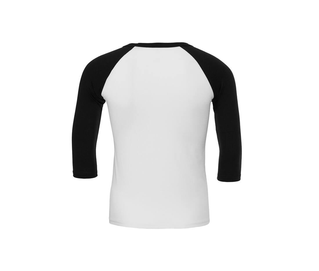 Bella + Canvas Unisex 3/4 Sleeve Baseball T-shirt