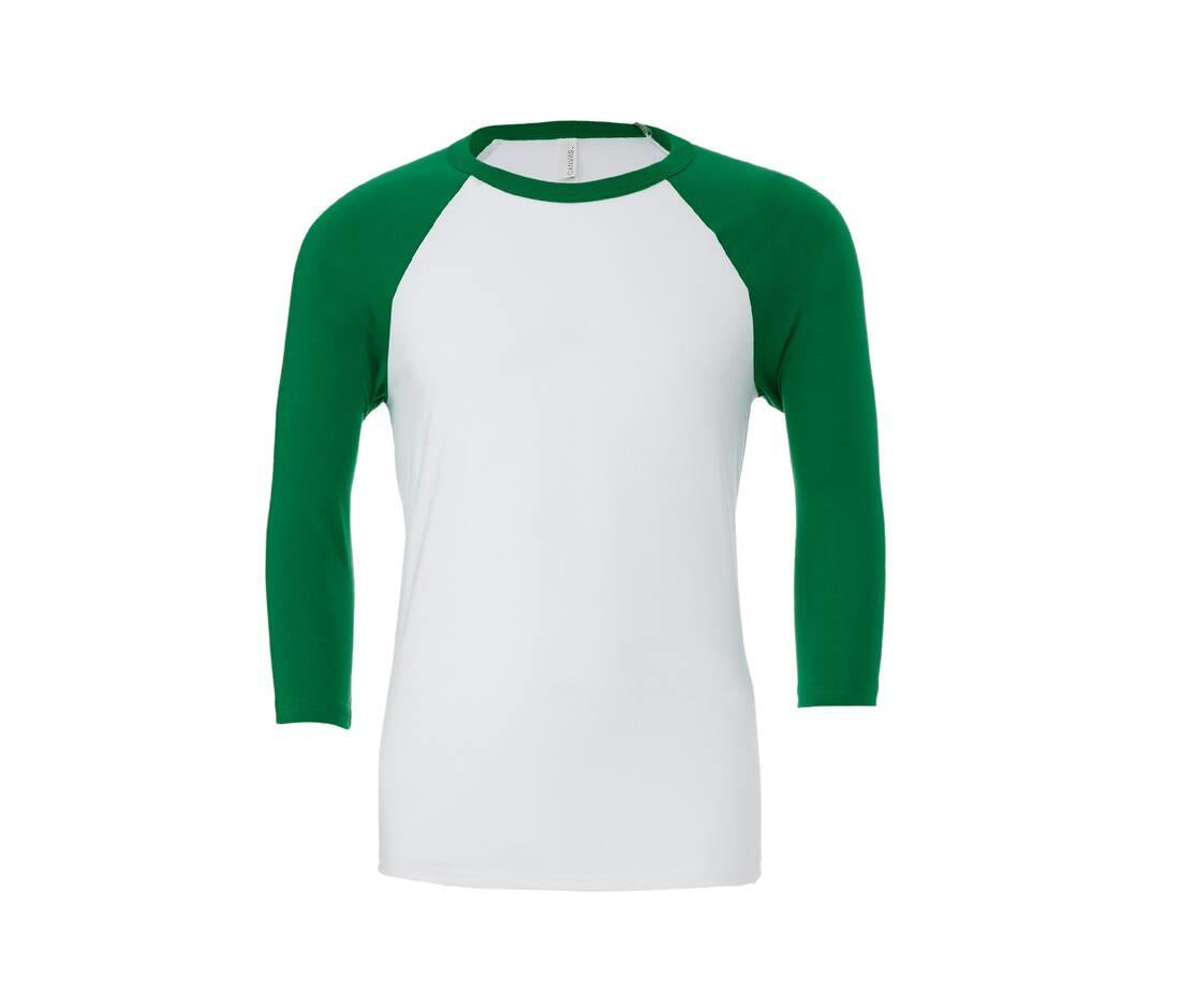 Bella + Canvas Unisex 3/4 Sleeve Baseball T-shirt