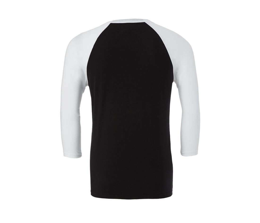 Bella + Canvas Unisex 3/4 Sleeve Baseball T-shirt