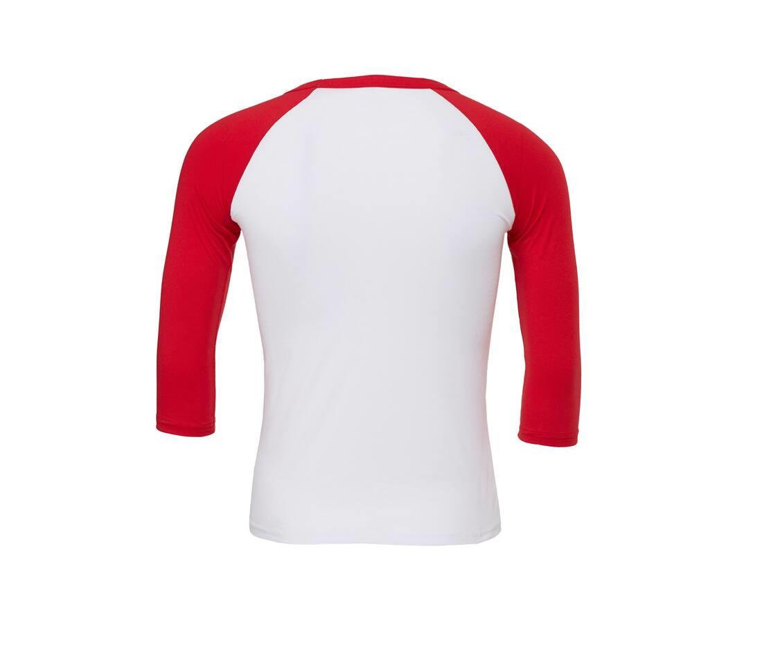 Bella + Canvas Unisex 3/4 Sleeve Baseball T-shirt