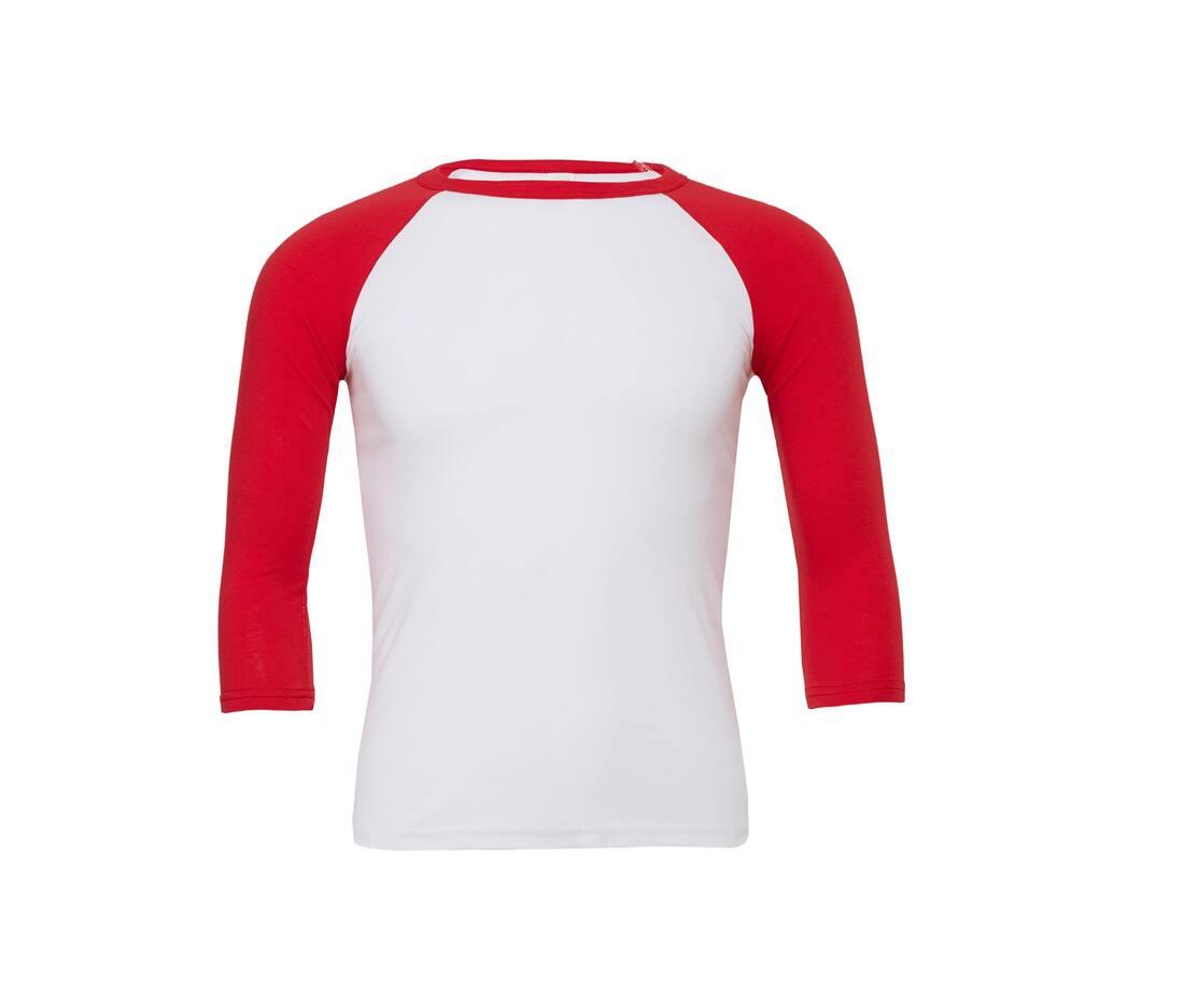 Bella + Canvas Unisex 3/4 Sleeve Baseball T-shirt