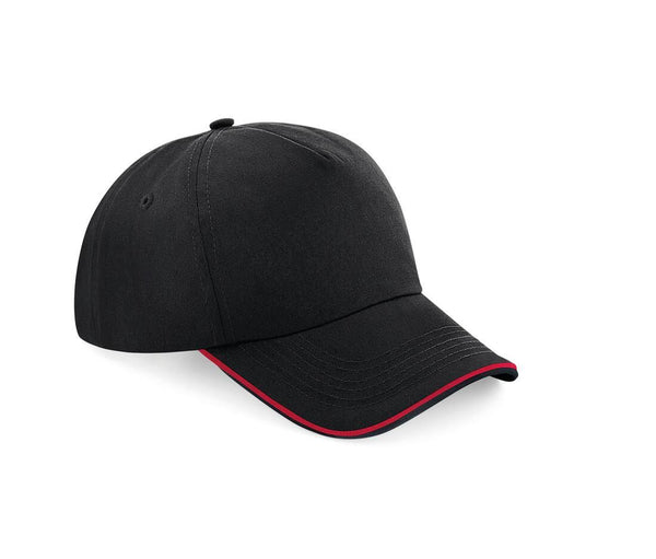 Beechfield Authentic 5 Panel Cap - Piped Peak