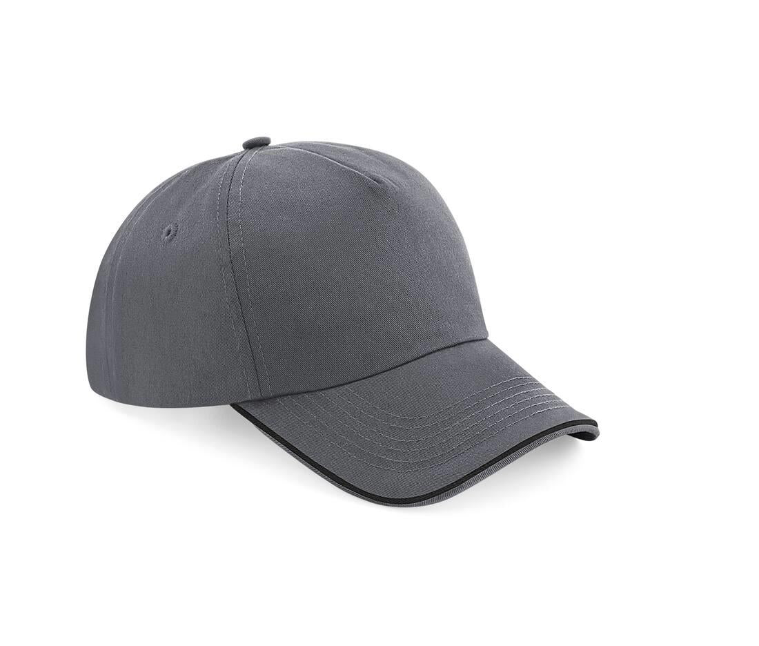 Beechfield Authentic 5 Panel Cap - Piped Peak