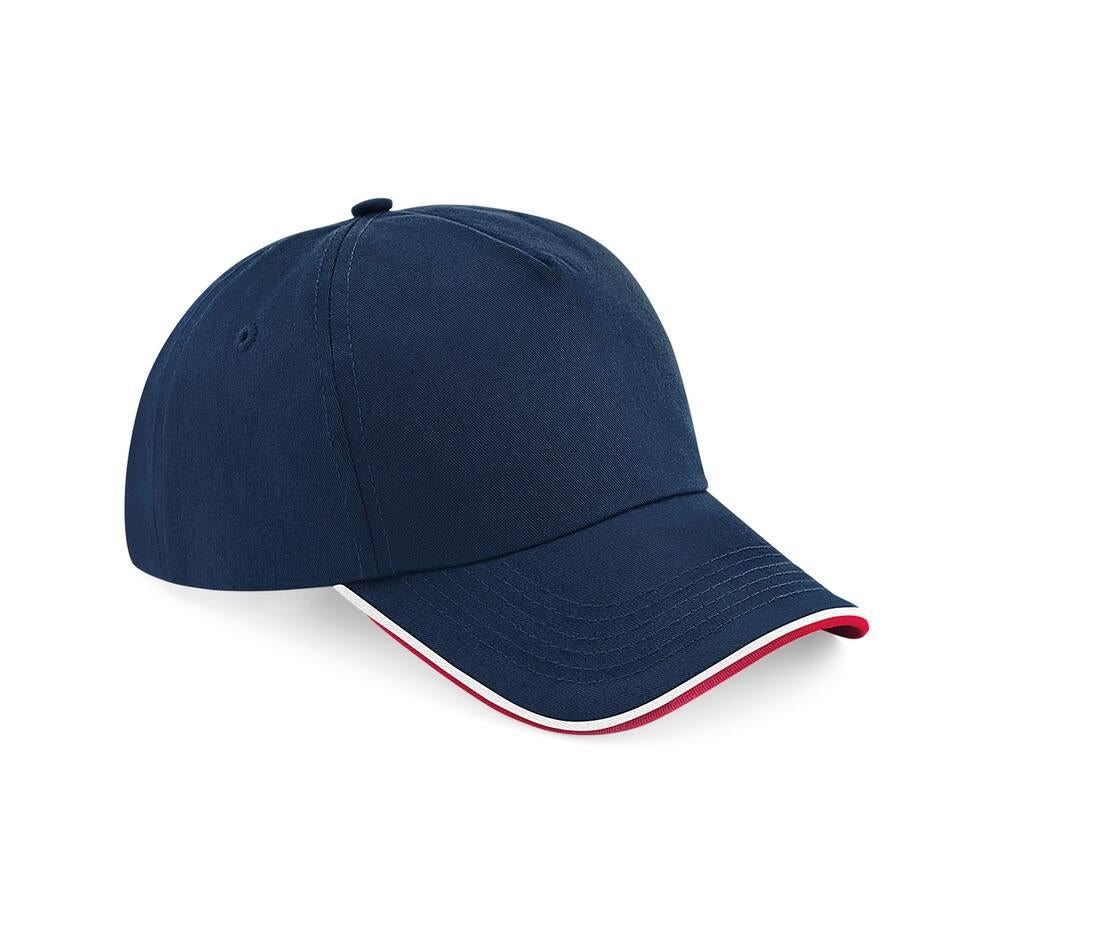 Beechfield Authentic 5 Panel Cap - Piped Peak