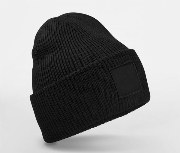 Beechfield Deep Cuffed Tonal Patch Beanie