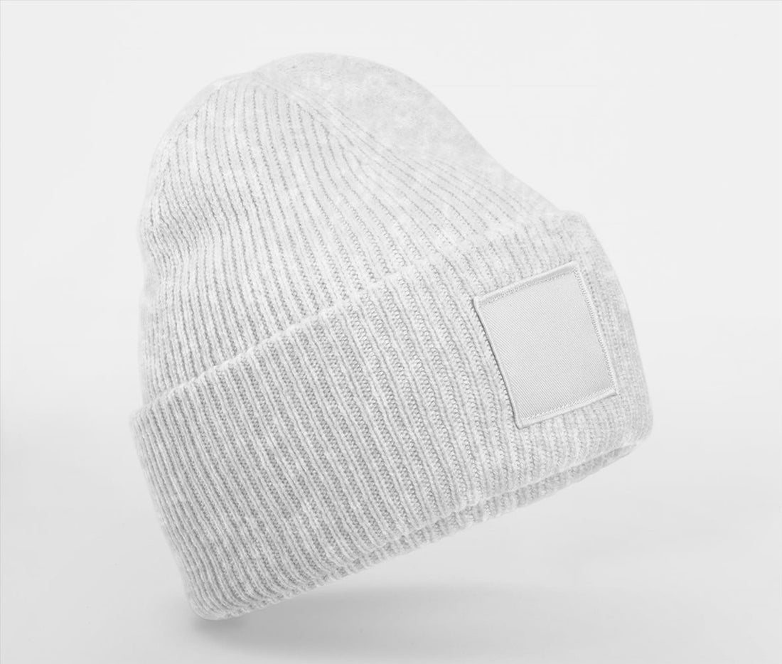Beechfield Deep Cuffed Tonal Patch Beanie