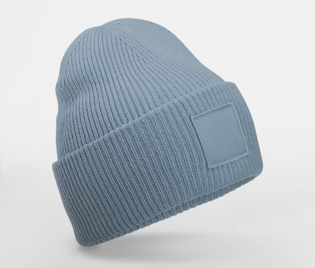 Beechfield Deep Cuffed Tonal Patch Beanie