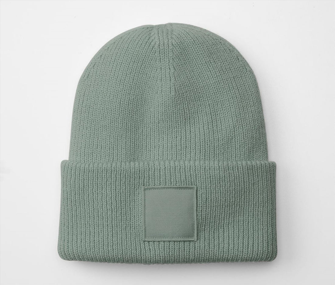 Beechfield Deep Cuffed Tonal Patch Beanie