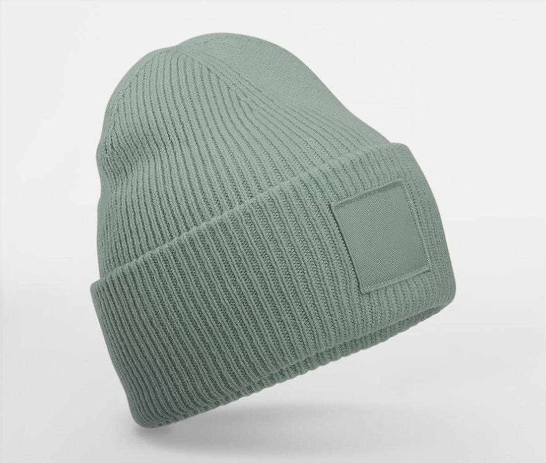 Beechfield Deep Cuffed Tonal Patch Beanie