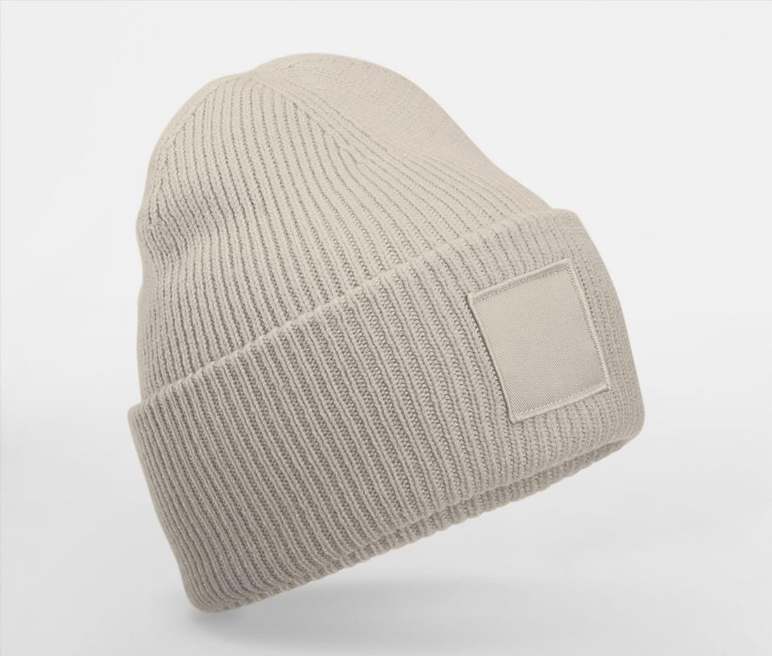 Beechfield Deep Cuffed Tonal Patch Beanie