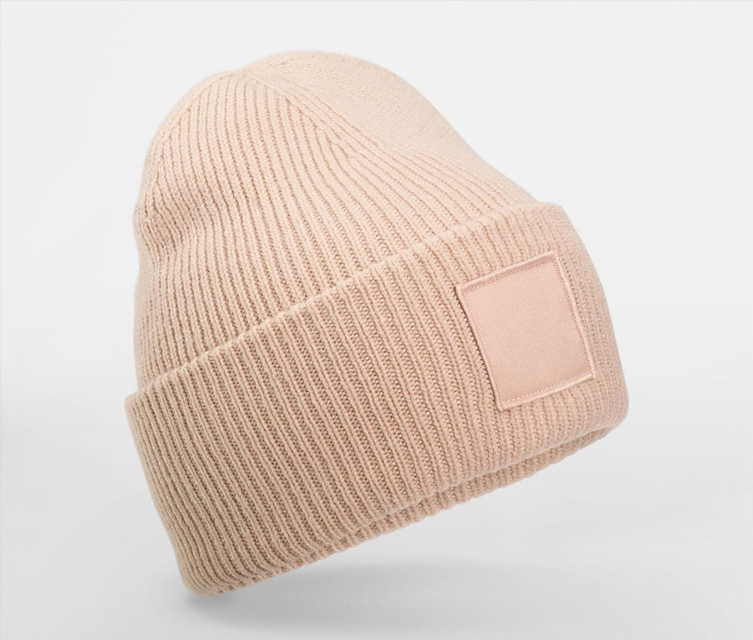 Beechfield Deep Cuffed Tonal Patch Beanie