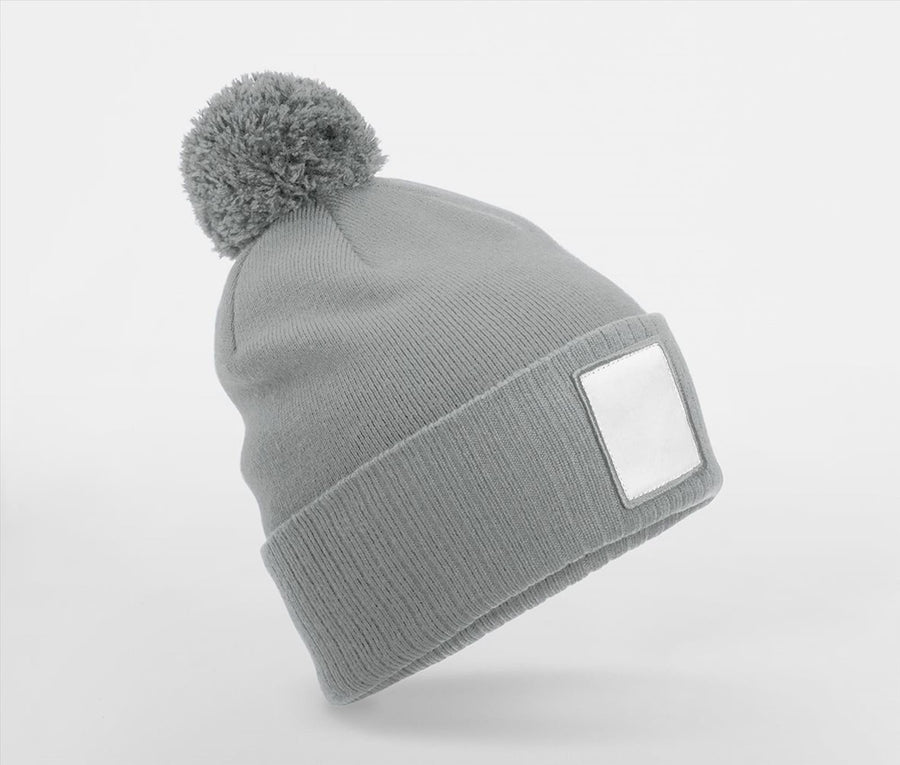 Applique Patch Pom Beanie