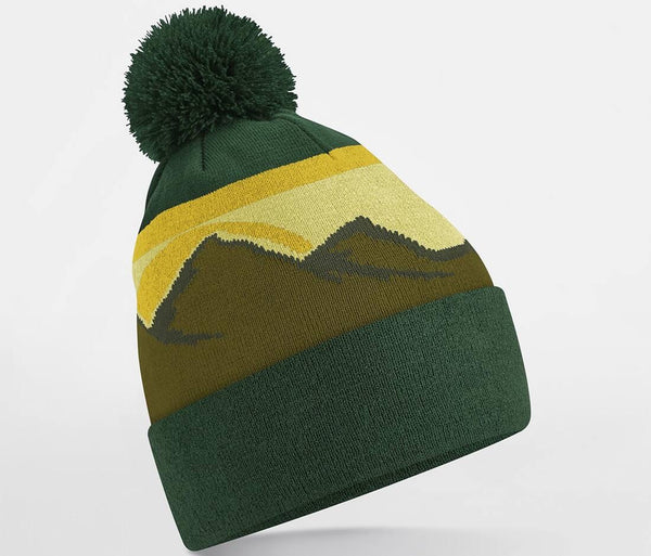 Pompom Mountain Peaks Beanie