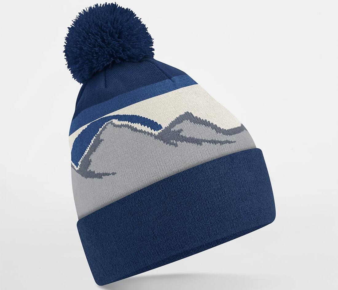 Beechfield Pompom Mountain Peaks Beanie