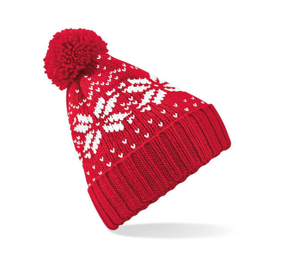 Fair Isle Snowstar Beanie