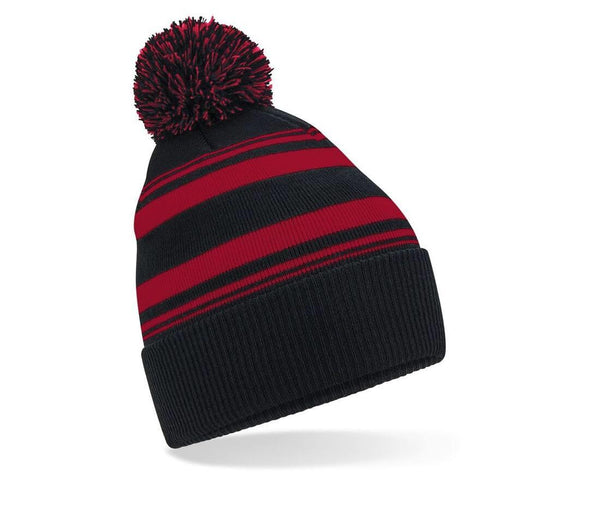 Striped Fan Beanie