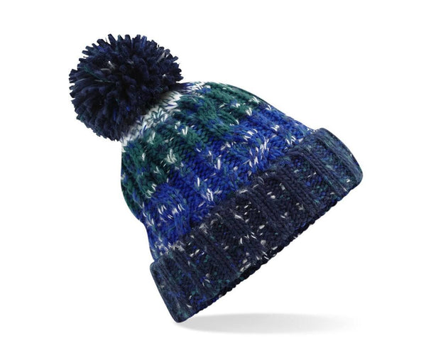 Corkscrew Pom Pom Beanie
