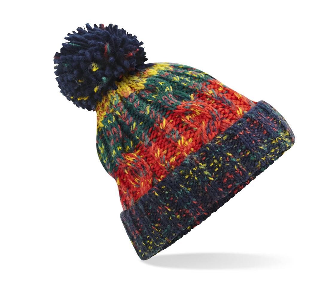 Beechfield Corkscrew Pom Pom Beanie